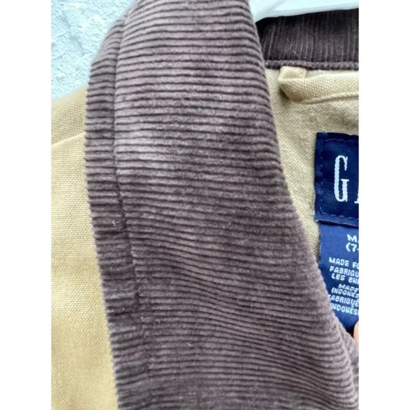 Gap Kids Long Sleeve Button Down Collared Outerwear Jacket Beige Sz M Aged 7 - Picture 5 of 7
